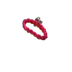 Woven band keychain 6 inches around-multicolor with tag